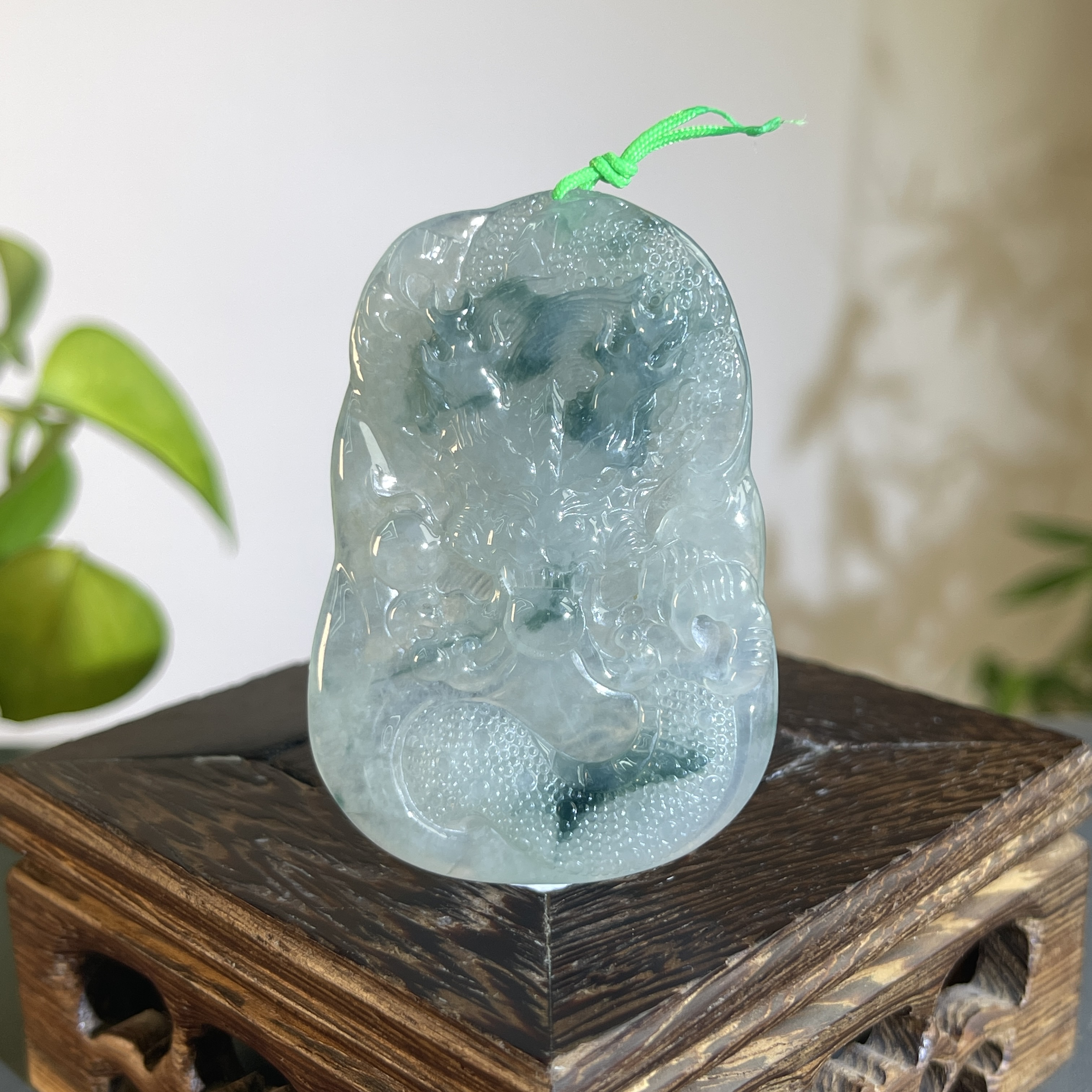 JTW21-147 天然缅甸翡翠A货 龙牌