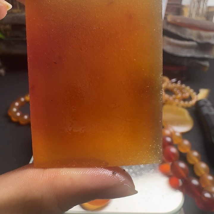 人***红皮质纯铜非遗物品展示平安无事牌