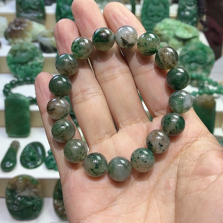 独山玉未镶嵌手串卡12