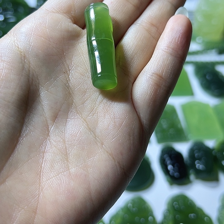正***！蛇纹石玉合金颈饰