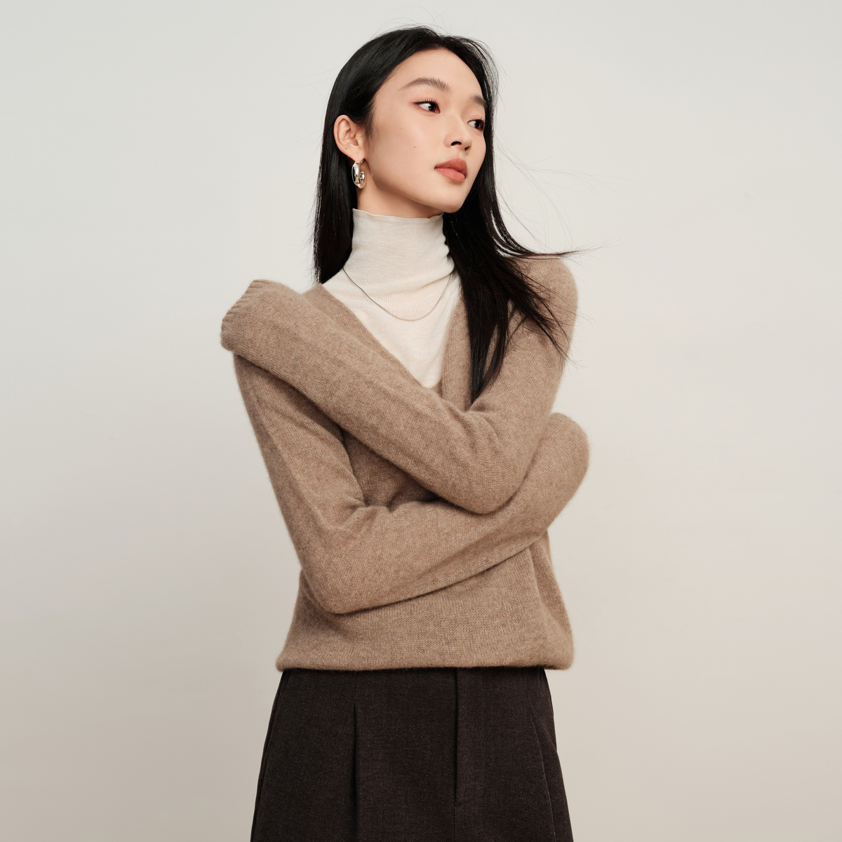 【商品】Elva’island秋冬套头休闲羊绒衫