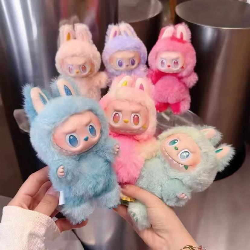 LABU拉布祖国版潮玩三代3.0马卡龙盲盒毛绒公仔玩具 拉不玩偶