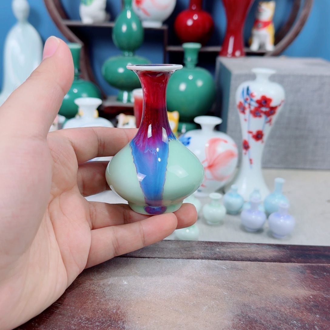 陶瓷手工小花器摆件