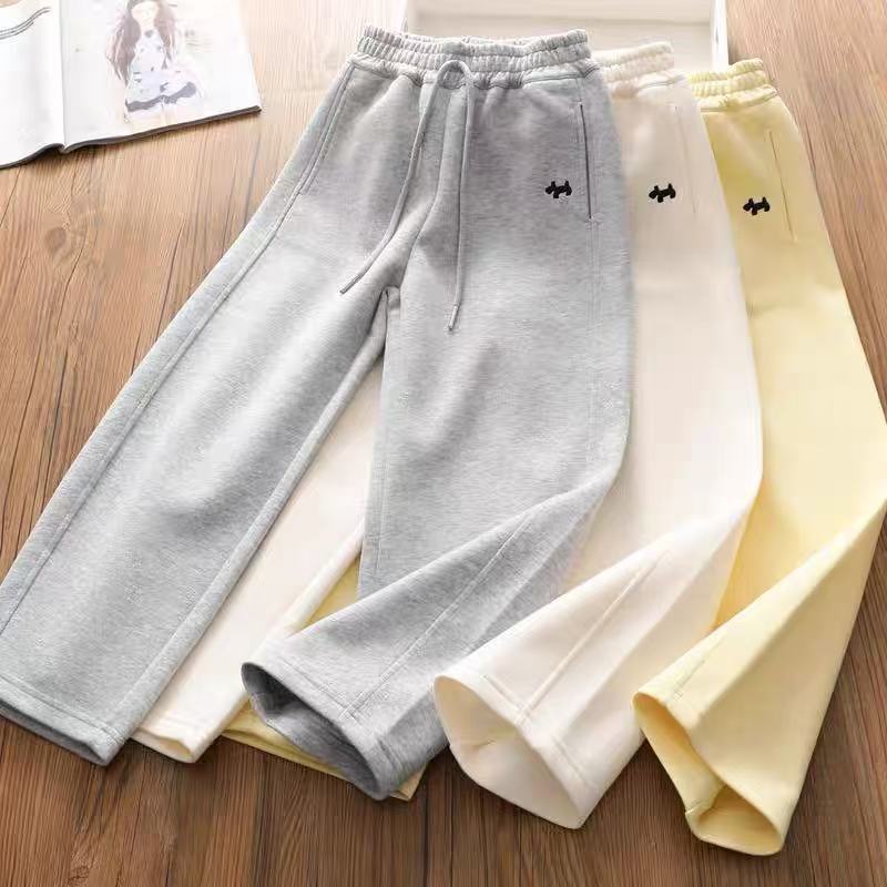 女童春秋季运动裤2025新款中大童洋气宝宝休闲阔腿裤儿童百搭卫裤