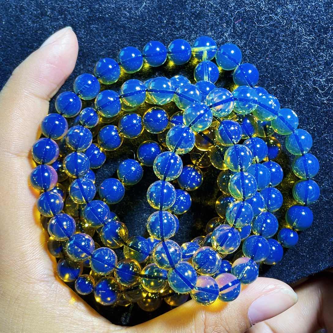 蓝珀裸石未镶嵌8加108