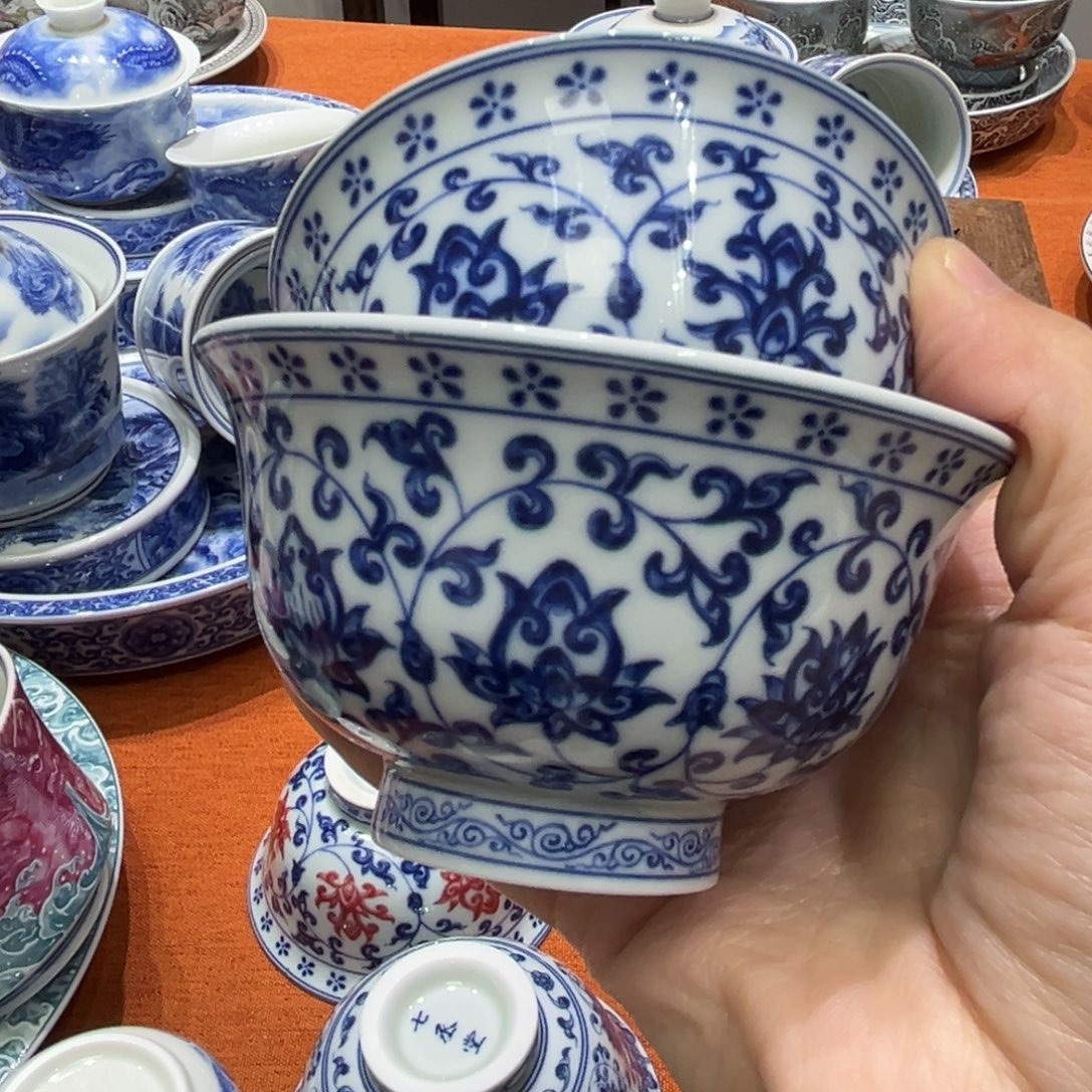 达***氏摆件陶一大一小jingdez