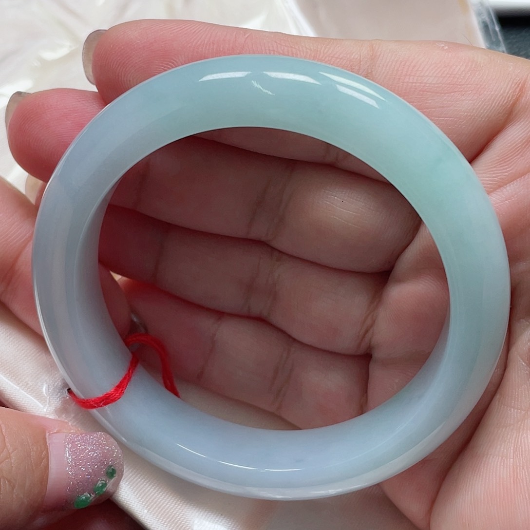 未镶嵌手镯翡翠缅甸翡翠手镯57圈