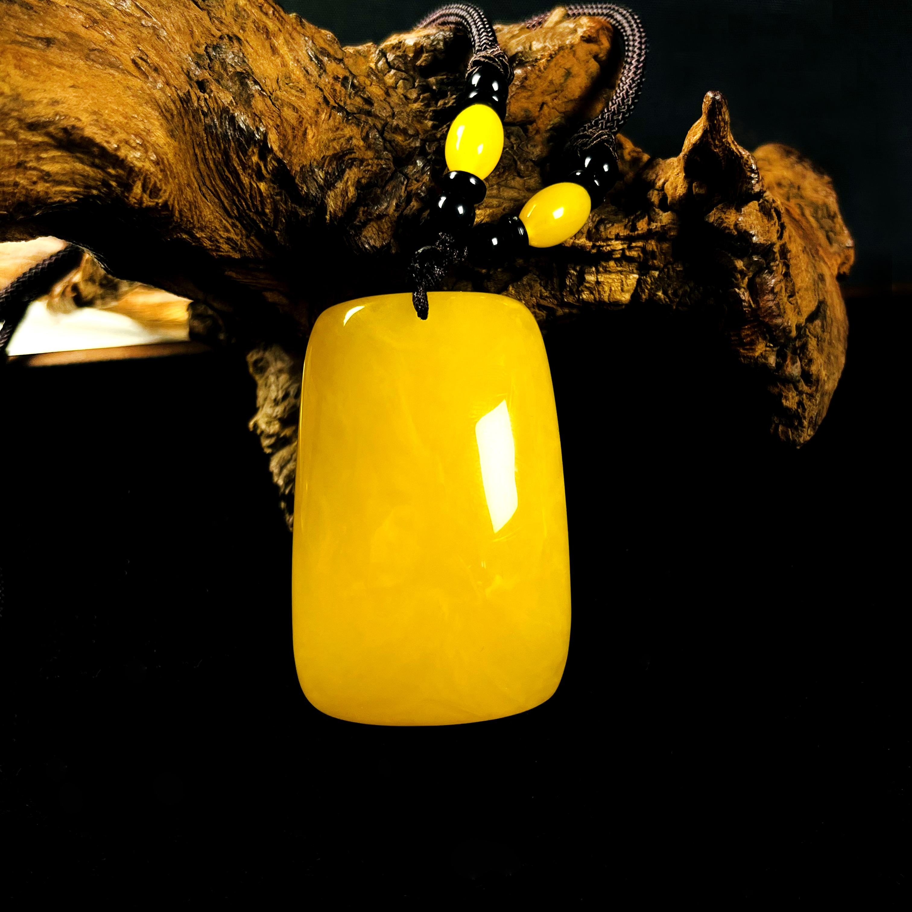 XL4611  缅甸新蜜无事牌吊坠平安无事方形无事牌