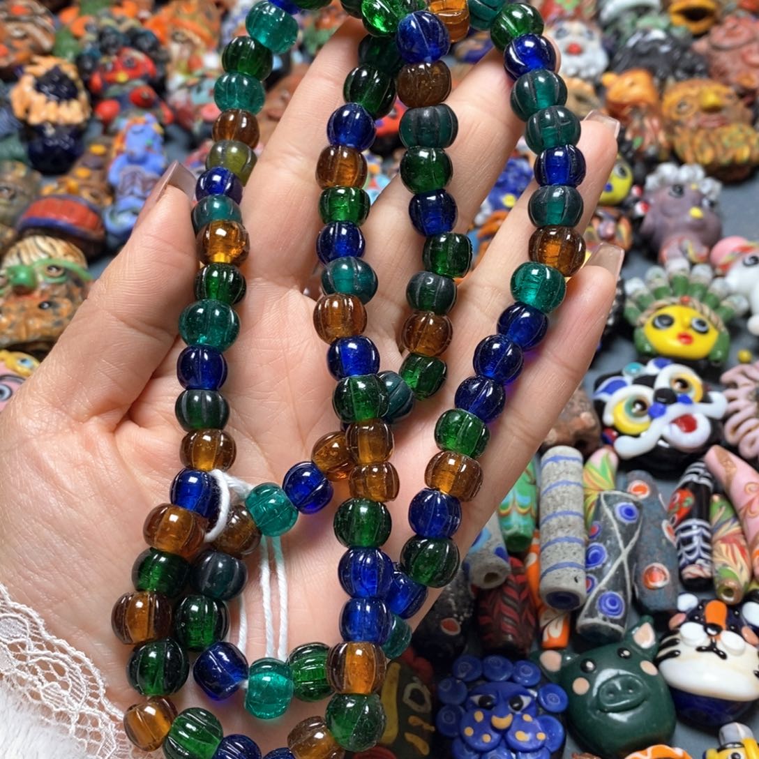 琉璃颈饰印度尼西亚链子