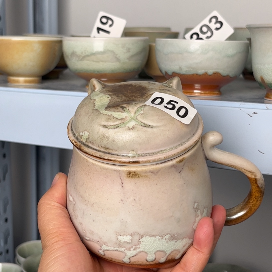 瓷杯子微瑕我们观山观水观自在