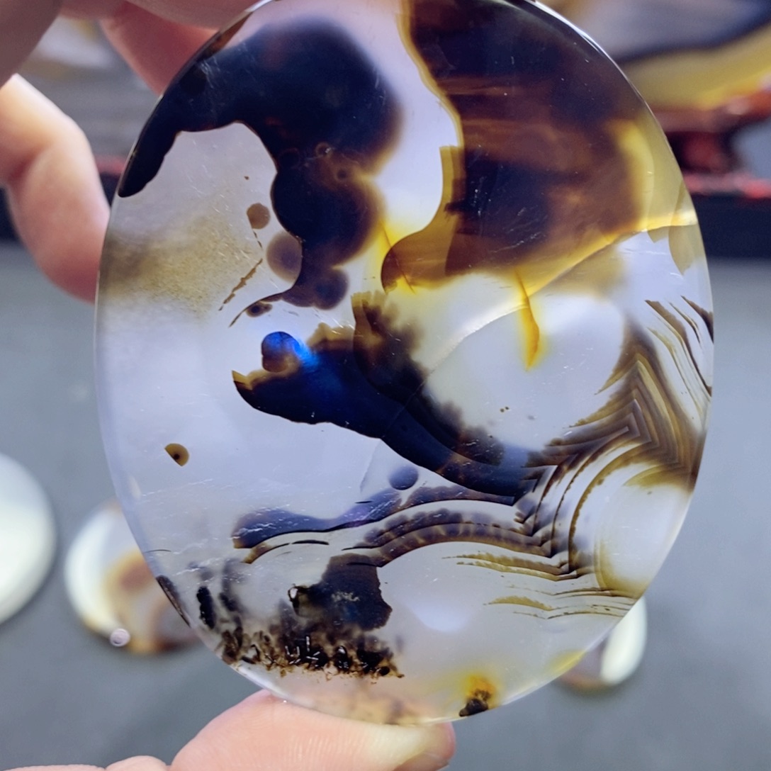 玛瑙/玉髓颈饰未镶嵌编号42