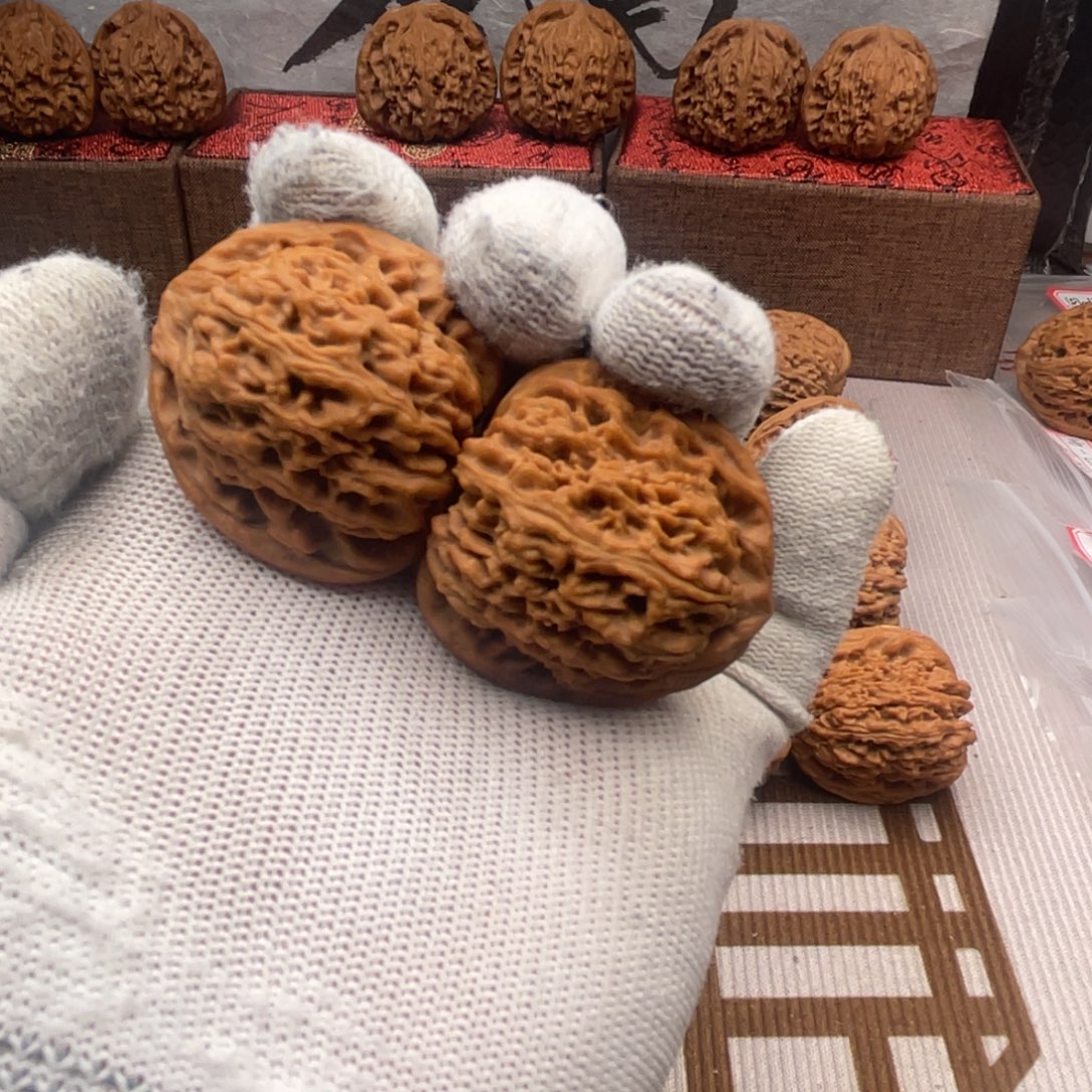 文玩核桃把件902三角疆38尺