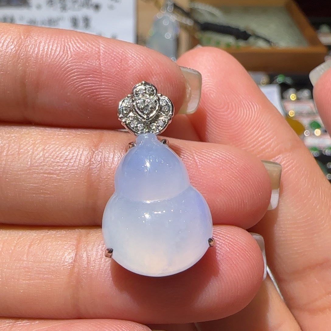 【闪购商品】翡翠颈饰18K金镶嵌缅甸