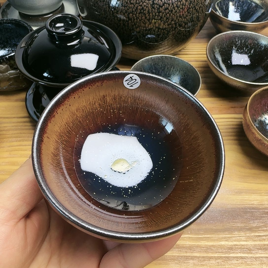 茶盏建窑建盏茶器104失园