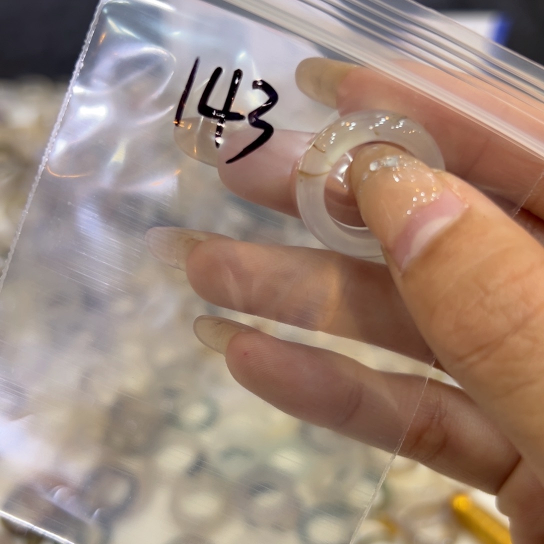 玛瑙/玉髓戒指合金143港9