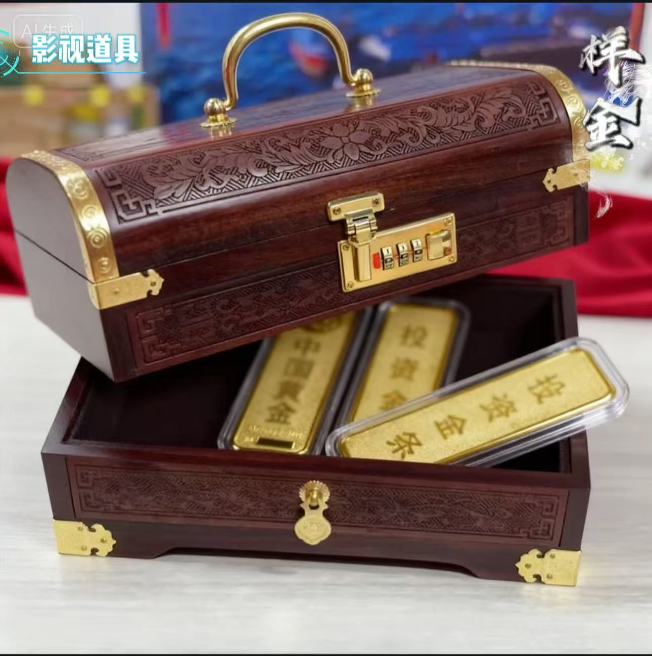 财富投资 20G 金黄色礼物 展示生财有道 伴手大礼 金黄色  样金.