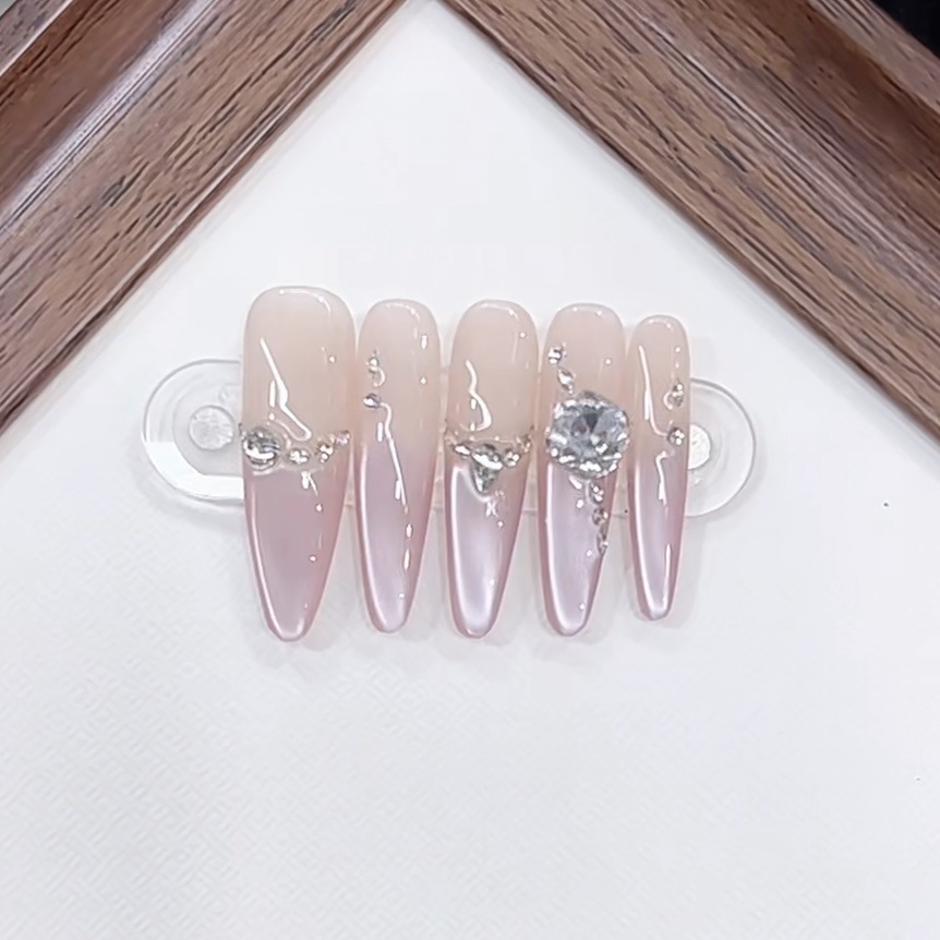 3000 NAIL “星月微光”设计师高定原创纯手工高级感猫眼显白穿戴甲