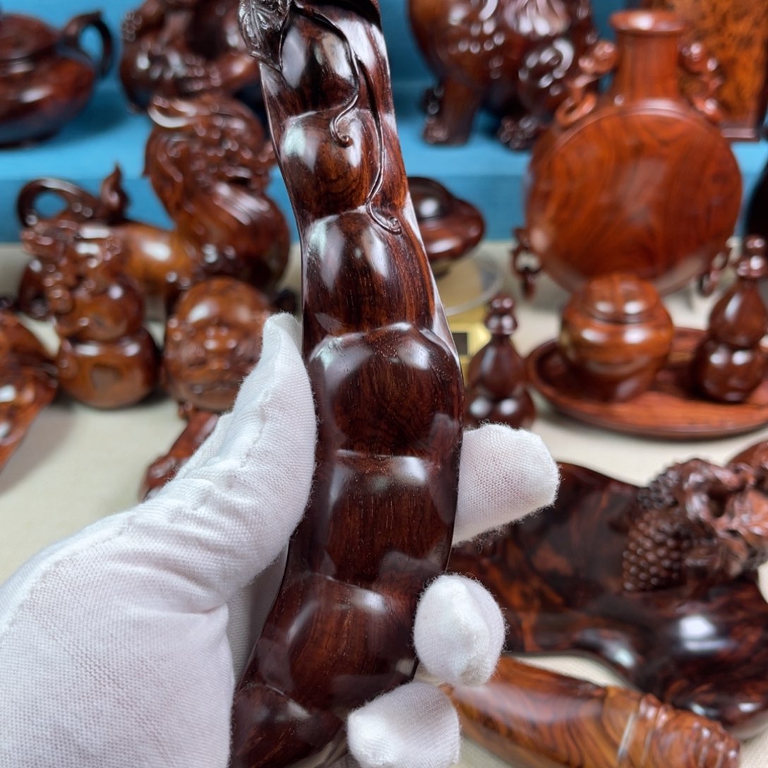 黄花梨/降香黄檀把件w****g福豆