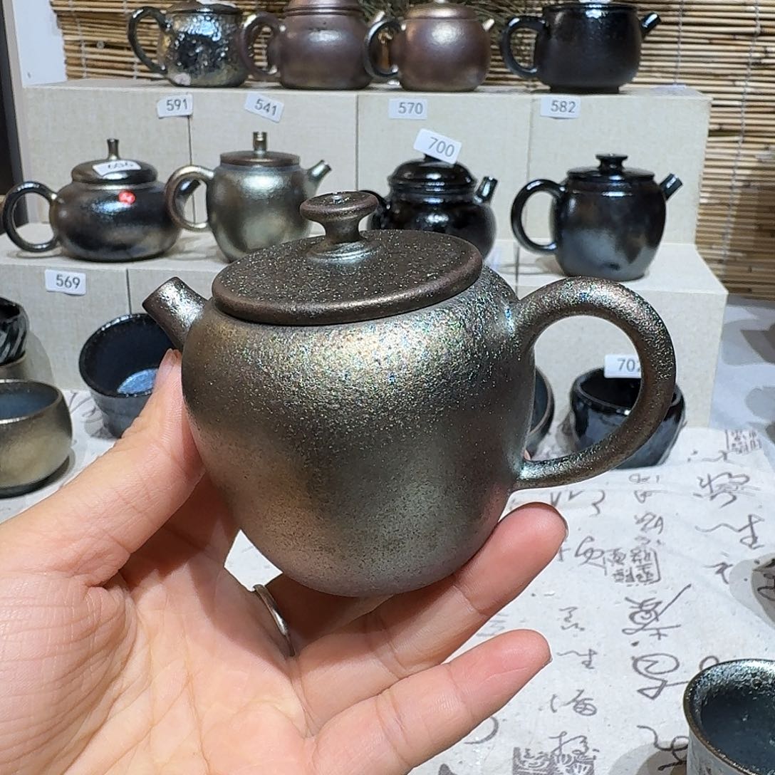 杯建水紫陶紫泥柴烧壶