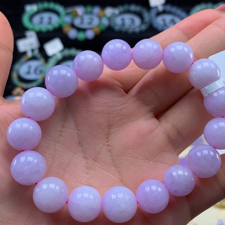 翡翠手链未镶嵌有纹裂12+