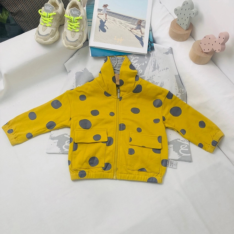 【哎蔴蔴设计师款】春秋儿童时尚新款休闲针织外套8931503印花