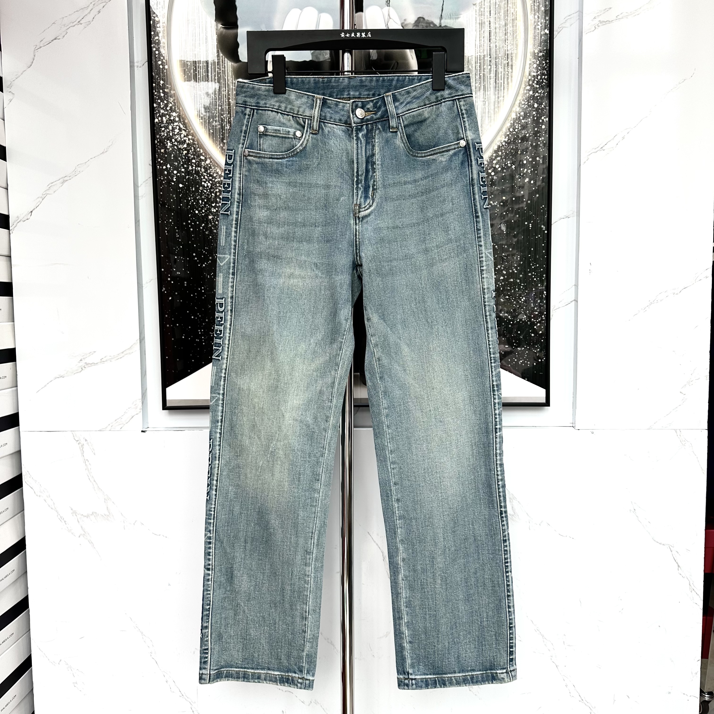 【PP牛仔裤】新款春夏潮流休闲时尚男士潮流牛仔裤百搭男牛仔1502