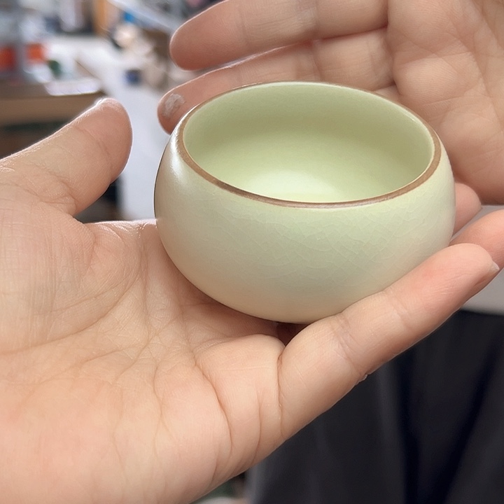 龙泉云间青瓷小米茶器