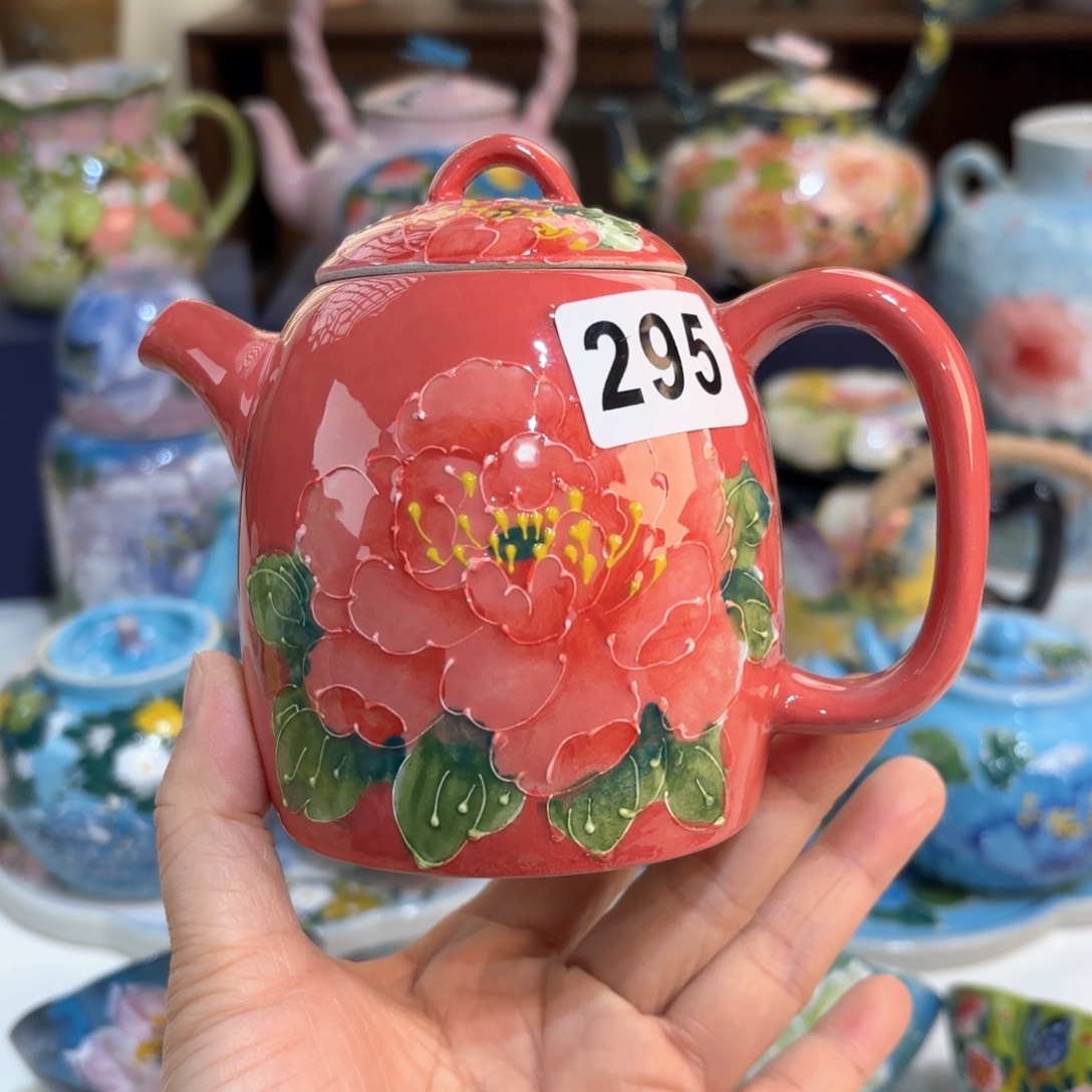 景德镇手绘高温釉下彩陶瓷茶具