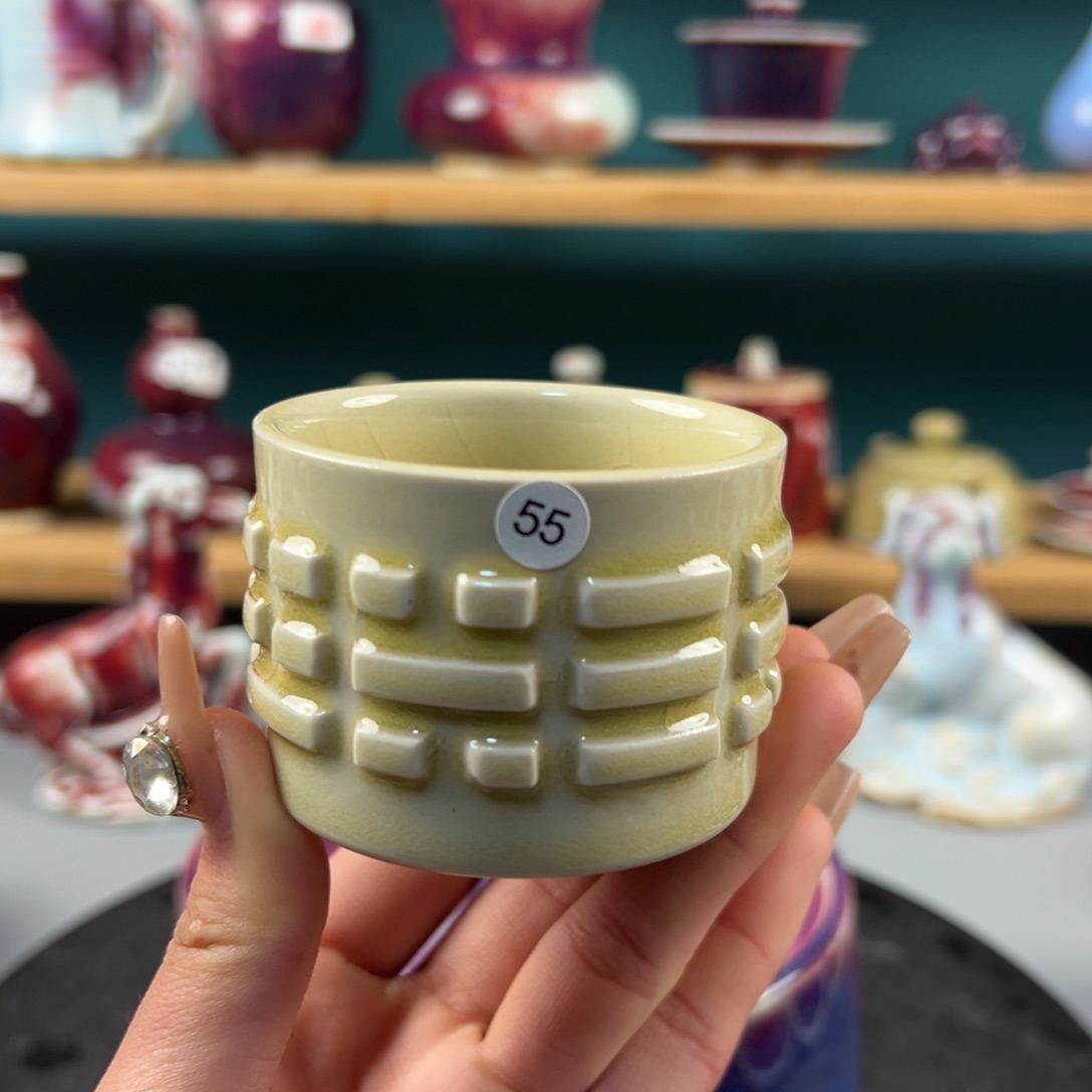 瓷片全品无暇主人杯纯手工