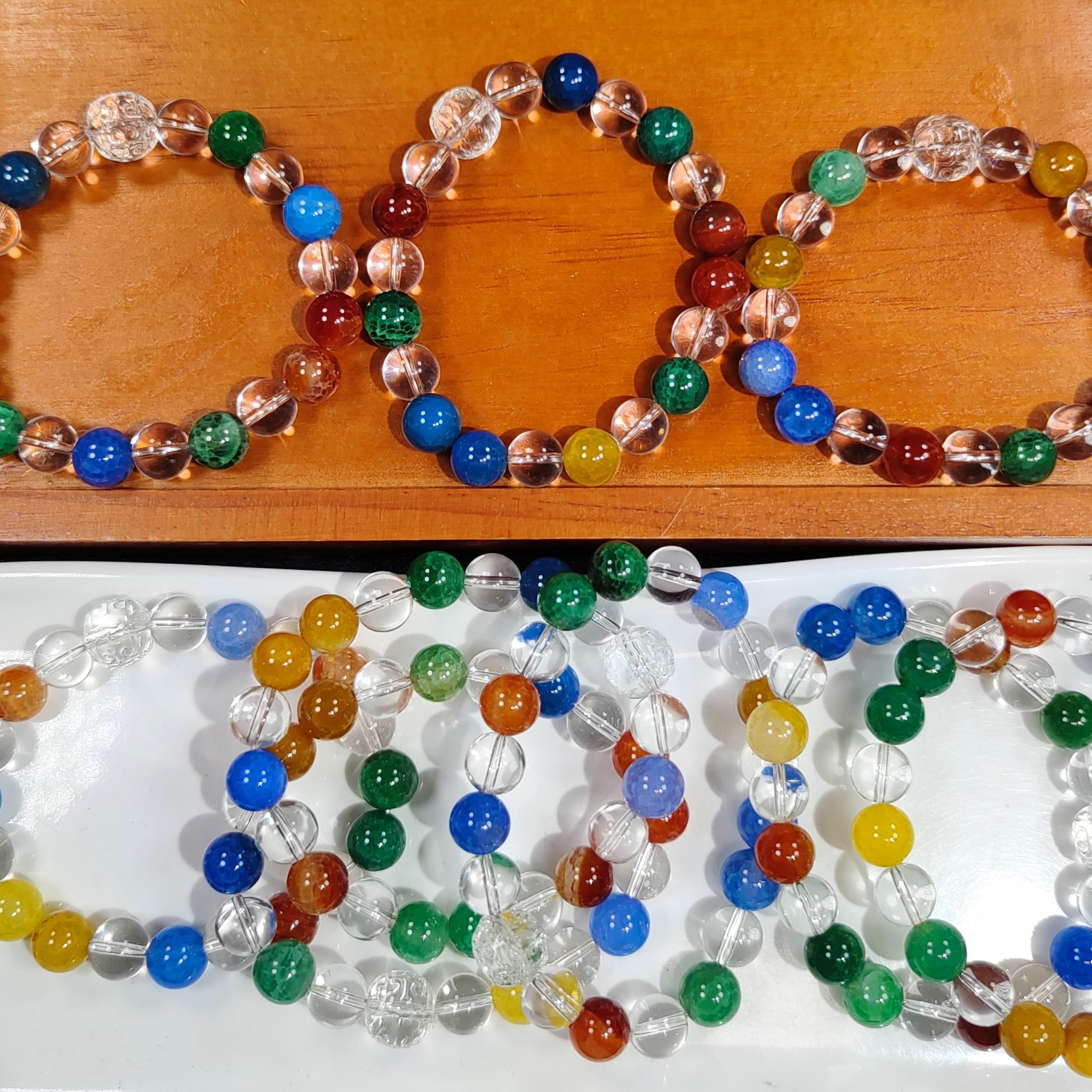 彩色10mm手串随机发一条B19