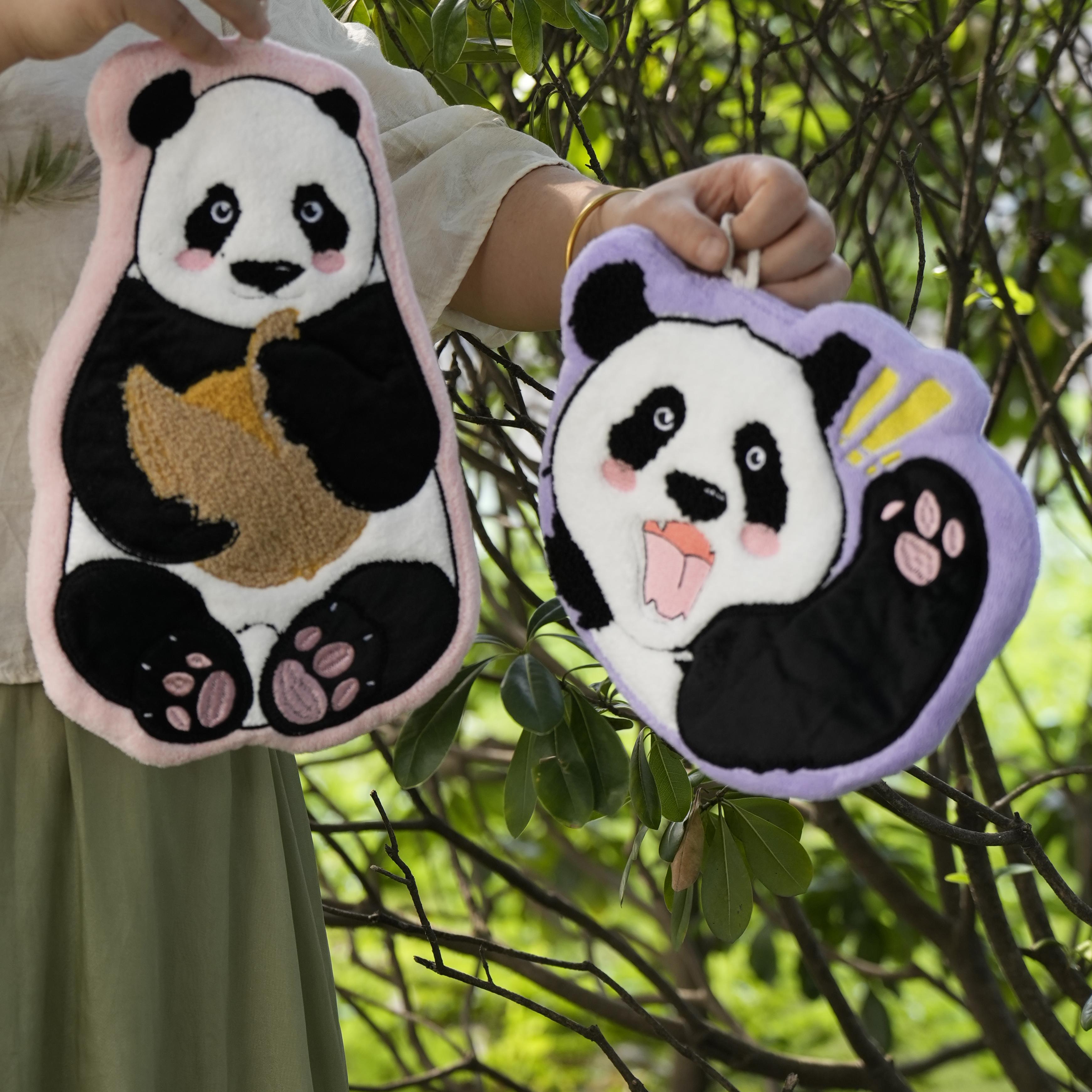 【哈啰潘达】熊猫擦手巾