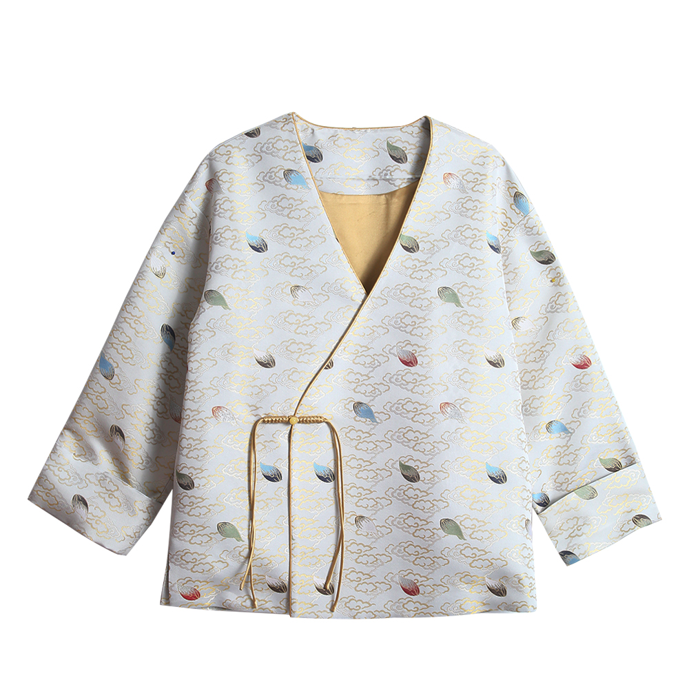 【大鱼海棠·宋锦】六瓣莲周家明宋锦外套70929