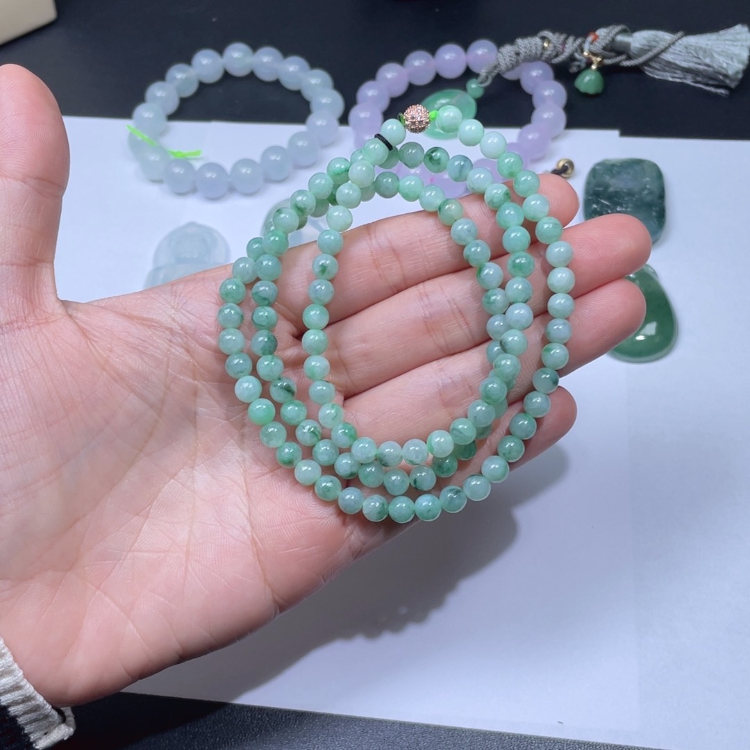 翡翠手链未镶嵌手串
