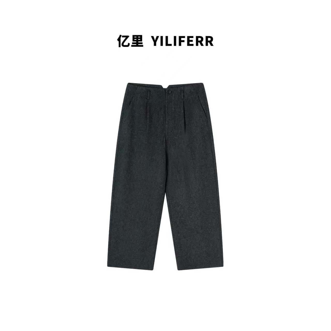 【YILI显瘦女装】时尚简约通勤老钱风休闲裤 Y1684