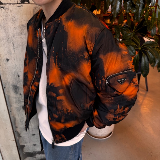 未使用 Prada/普拉达 飞行员夹克秀款棉服外套/s/全新/工价32800