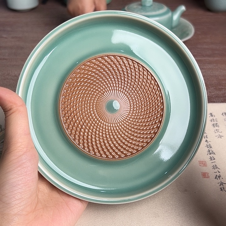 龙泉云间青瓷小米茶器