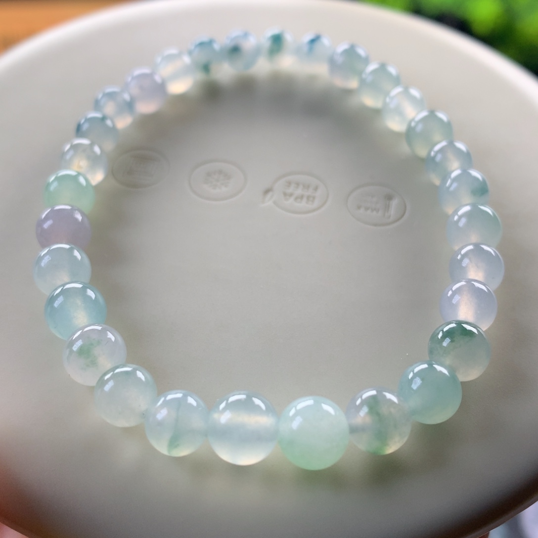 翡翠未镶嵌手链卡5.3～6.3
