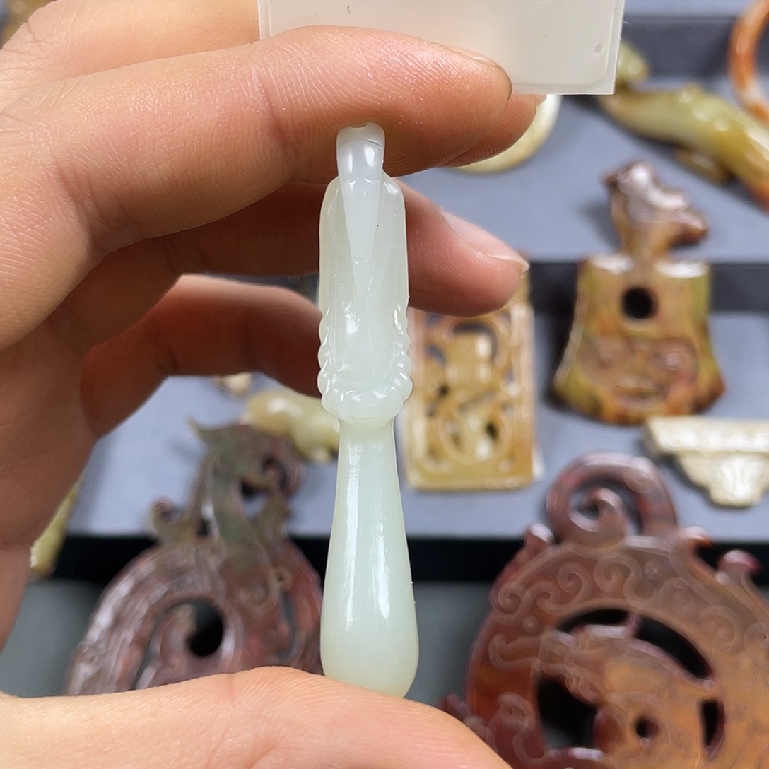 和田玉未镶嵌挂件