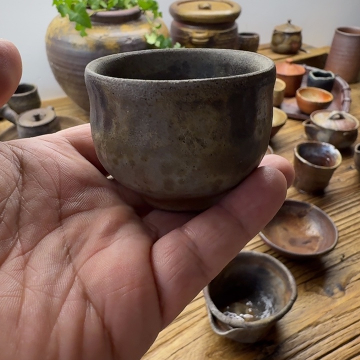 井上溪仙备前烧主人杯