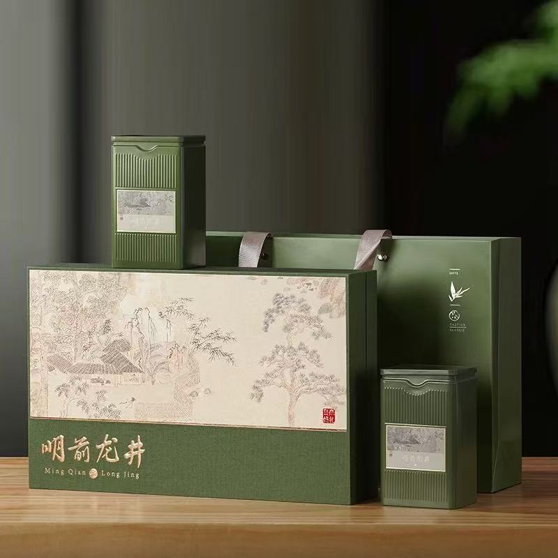25年龙井 拍一发二 绿茶新茶 自然好礼茶叶礼盒装 送礼