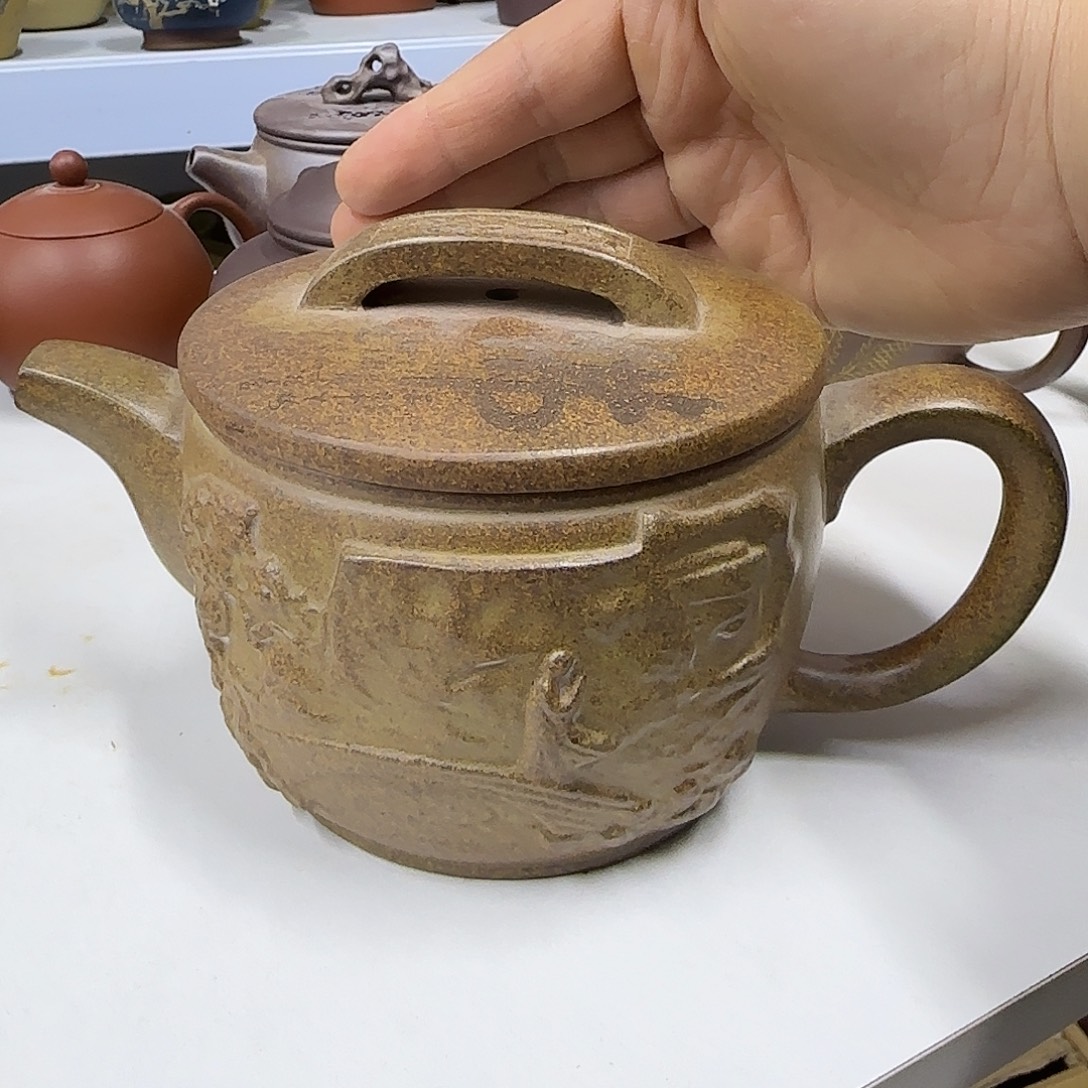 茶壶紫砂宜兴紫砂壶瑕疵处理