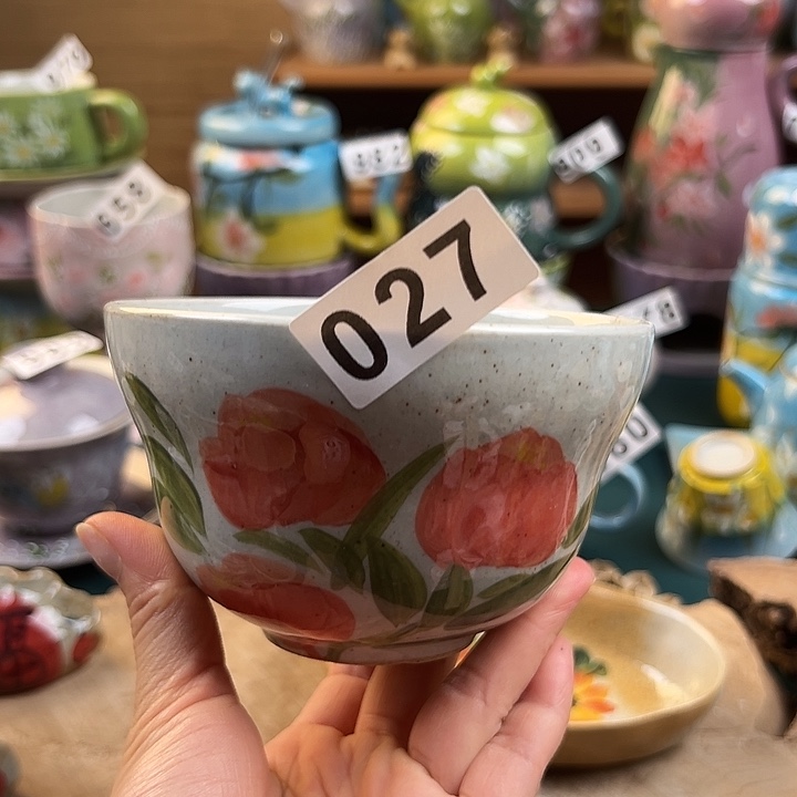 杯景德镇陶瓷手绘作品027