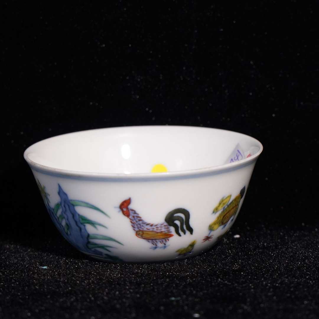 Lot38-C斗彩鸡缸杯-大明成化年制款D8.2cm-BJ12280085001009