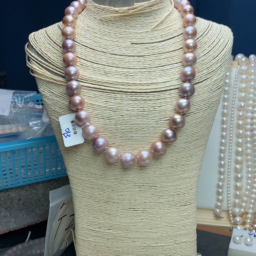 淡水珍珠12-13未镶嵌a18项链