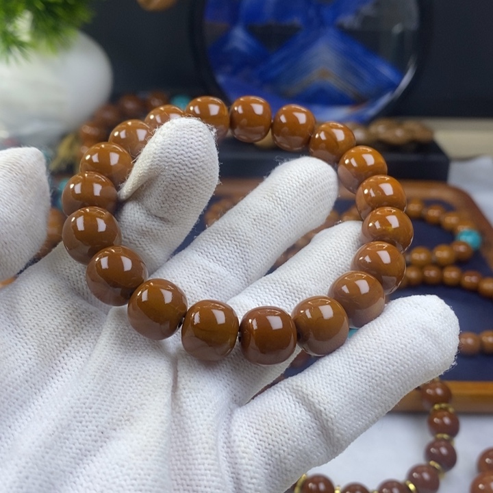 养***地橄榄核手串/手链1.24老行