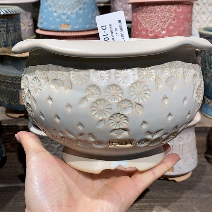 七里烧花盆2-20-109口径13