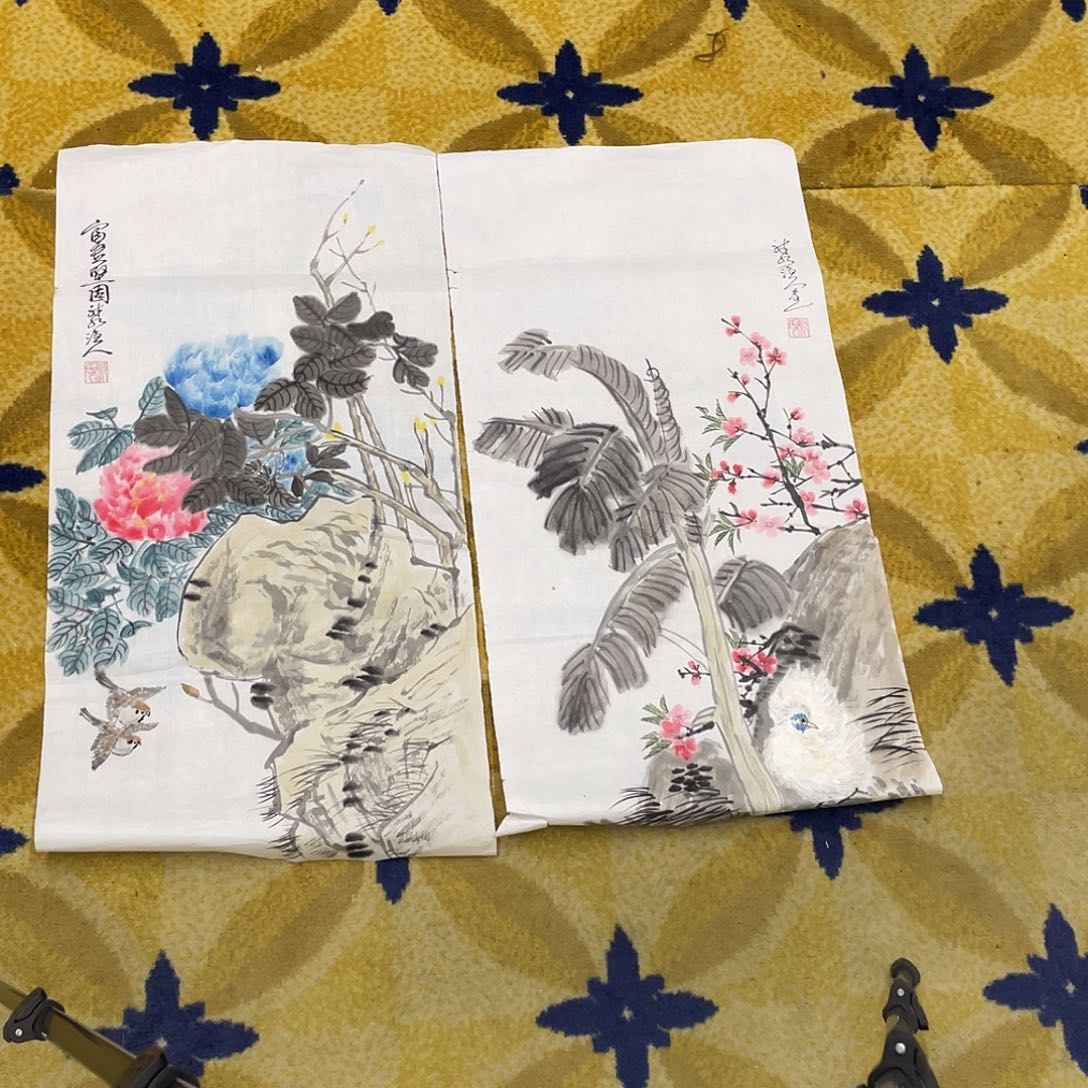 国画一禾老师作品555555两张