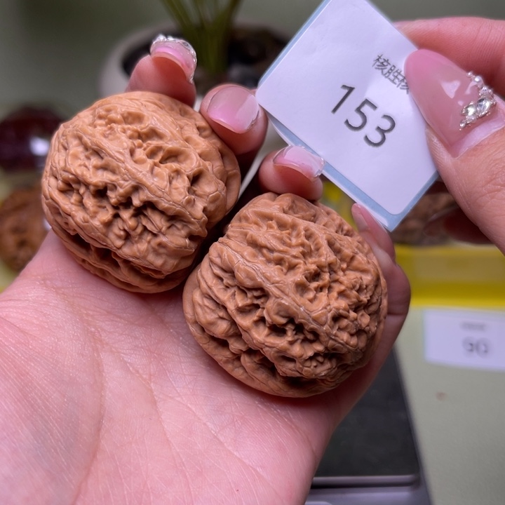 文玩核桃把件38尺全品粗筋153