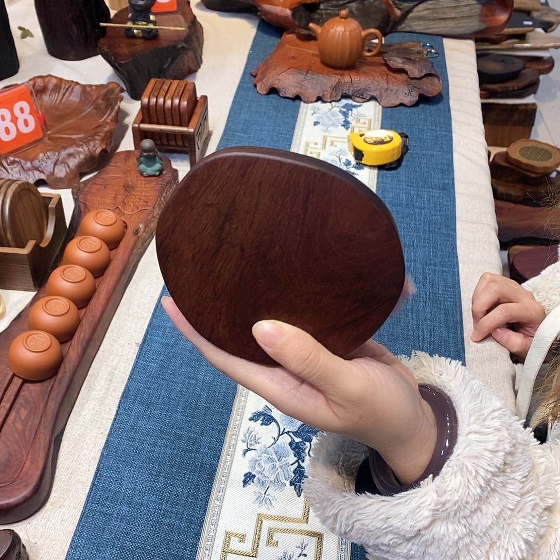 缅甸花梨壶承壶承