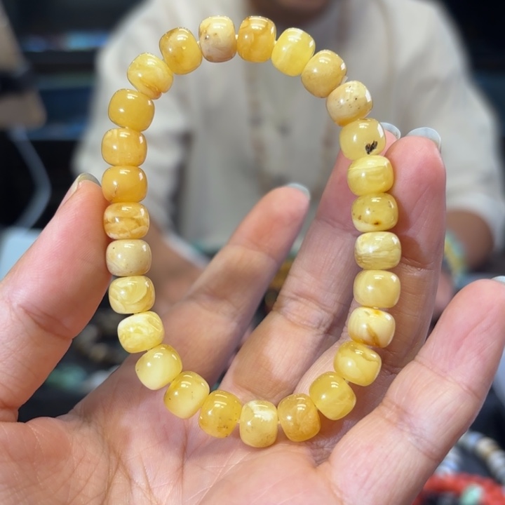 蜜蜡颈饰未镶嵌蜜蜡